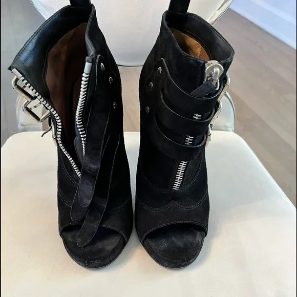 Tabitha Simmons black open toe booties - Picture 2 of 5
